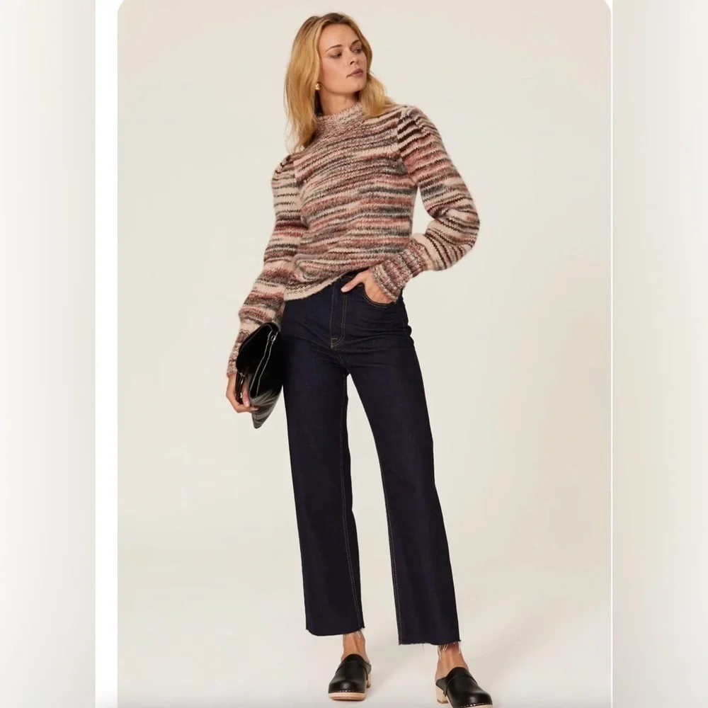 Veronica Beard Alston puff Sweater alpaca blend M